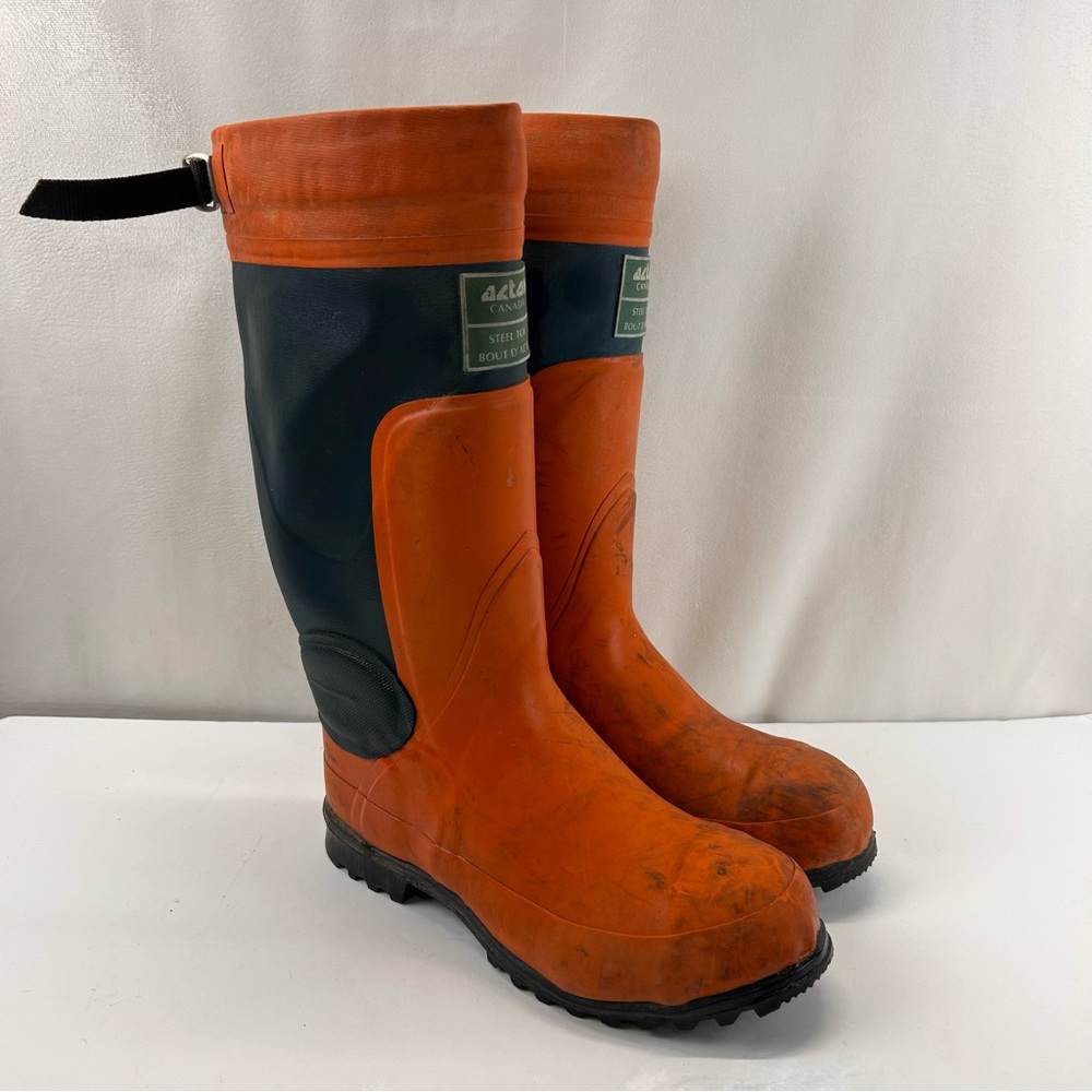Acton Steel Toe Waterproof Rubber Work Boots Mens Sz 7 Made In Canada🇨🇦